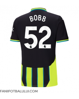 Manchester City Oscar Bobb #52 Tricou Fotbal Replică 2024-25 Barbati Deplasare